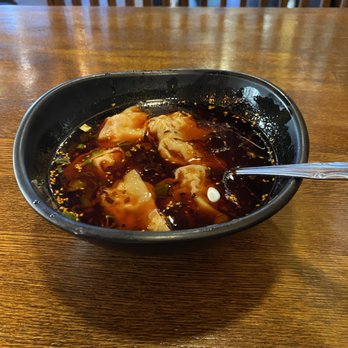 Wula Buhuan - I call it numby goodness but they call it hot and sour dumplings - Szechuan Near Me - Houston, Texas