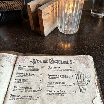 Armoury DE - Cocktail menu - Bars Near Me - Dallas, Texas