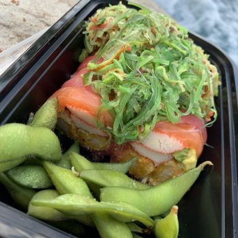 Sushiato - Adam Roll with Edamame on the side - Japanese Near Me - Weston, Florida