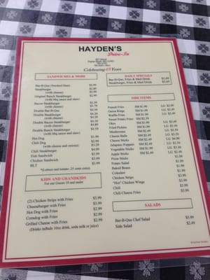 Menu photo 3 Hayden's Poplar Bluff, MO