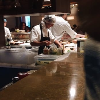 Uchi Dallas - View of the sushi kitchen from the bar - Japanese Near Me - Dallas, Texas