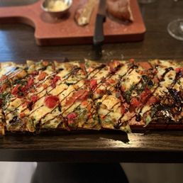 Roasted Vegetable & Goat Cheese Flatbread