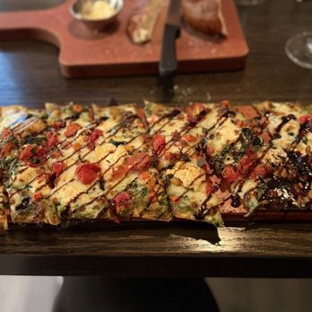 Cooper’s Hawk Winery & Restaurant - Roasted Vegetable & Goat Cheese Flatbread - Wine Bars Near Me - Middleton, Wisconsin