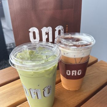 OMO Thai Tea - Green Thai tea & regular with cream - Bubble Tea Near Me - Bellevue, Washington OMO Thai Tea - Green Thai tea & regular with cream - Bubble Tea Near Me - Bellevue, Washington