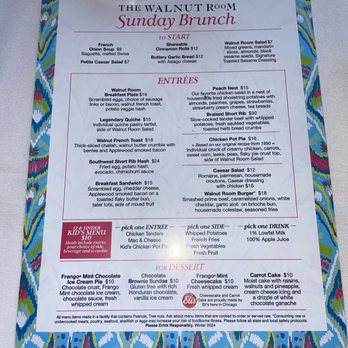 The Marshall Field's Walnut Room - Menu - American Near Me - Chicago, Illinois The Marshall Field's Walnut Room - Menu - American Near Me - Chicago, Illinois