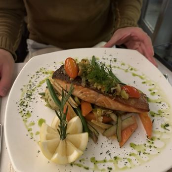 White Olive - salmon - Mediterranean Near Me - New York, New York
