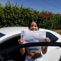 Persis Driving School - Proud of our students as they are proud after taking their tests .