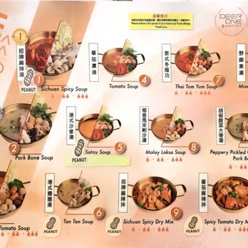 Deer One Hotpot - Menu - Chinese Near Me - Richmond, British Columbia Deer One Hotpot - Menu - Chinese Near Me - Richmond, British Columbia