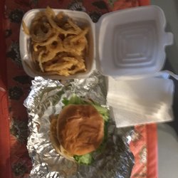 Deb's Hot Fish Sandwich. Elegantly hand battered and fresh lightly. Thin onions fried on the side... What else to say?