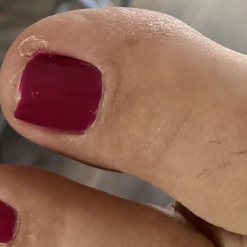 Classy Nails and Spa - Messed up nail mentioned and clearly no lotion or oil... - Nail Salons Near Me - Columbus, Georgia