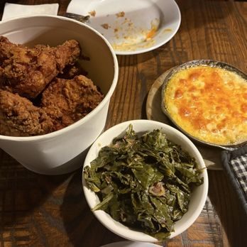 The Front Porch - 10 piece fried chicken (), ham hock collard greens, baked Mac & Cheese - Southern Near Me - San Francisco, California The Front Porch - 10 piece fried chicken (), ham hock collard greens, baked Mac & Cheese - Southern Near Me - San Francisco, California