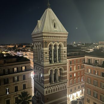 Hotel La Griffe - Church bell tower as seen from the rooftop bar. - Hotels Near Me - Rome, RM