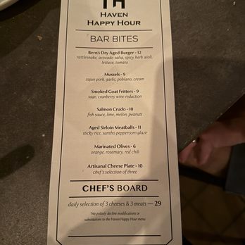 Haven - Happy hour menu - Venues & Event Spaces Near Me - Tampa, Florida Haven - Happy hour menu - Venues & Event Spaces Near Me - Tampa, Florida