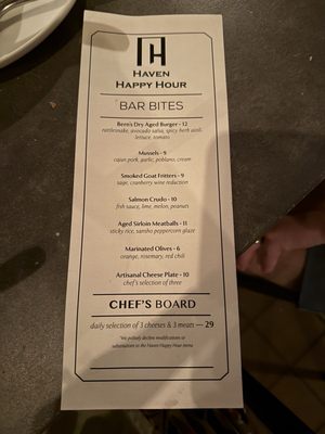 Menu photo 7 Haven Tampa, FL Menu photo 7 Haven Tampa, FL