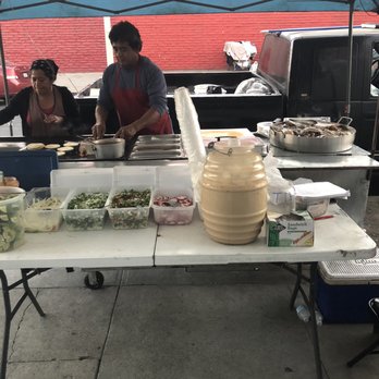 Taco Man - a table of food being prepared - Mexican Near Me - Los Angeles, California Taco Man - a table of food being prepared - Mexican Near Me - Los Angeles, California