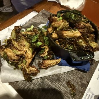 Barrier Island Brewing - Sweet & sour Brussels sprouts - New American Near Me - St Simons Island, Georgia Barrier Island Brewing - Sweet & sour Brussels sprouts - New American Near Me - St Simons Island, Georgia