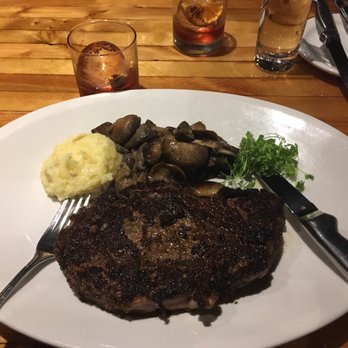 Fahrenheit 132 - USDA Prime Delmonico Ribeye & mushrooms - Steakhouses Near Me - Fredericksburg, Virginia Fahrenheit 132 - USDA Prime Delmonico Ribeye & mushrooms - Steakhouses Near Me - Fredericksburg, Virginia