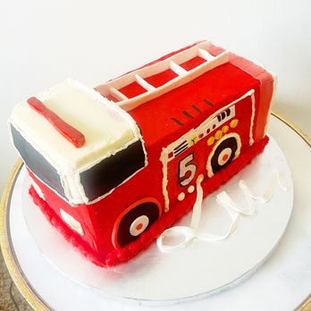 Modern Mama's Treats - a fire engine cake - Custom Cakes Near Me Modern Mama's Treats - a fire engine cake - Custom Cakes Near Me
