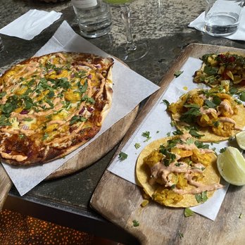 East Bay Spice - Tikka masala prawn flatbread and tacos! - Indian Near Me - Berkeley, California East Bay Spice - Tikka masala prawn flatbread and tacos! - Indian Near Me - Berkeley, California