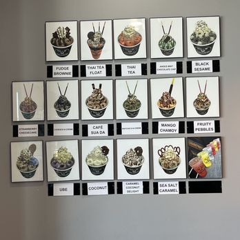Rollin Creamery - The menu when I visited. - Ice Cream & Frozen Yogurt Near Me - Bakersfield, California