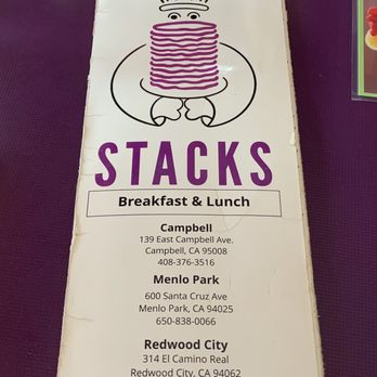 Stacks - Menu - Breakfast & Brunch Near Me - Campbell, California