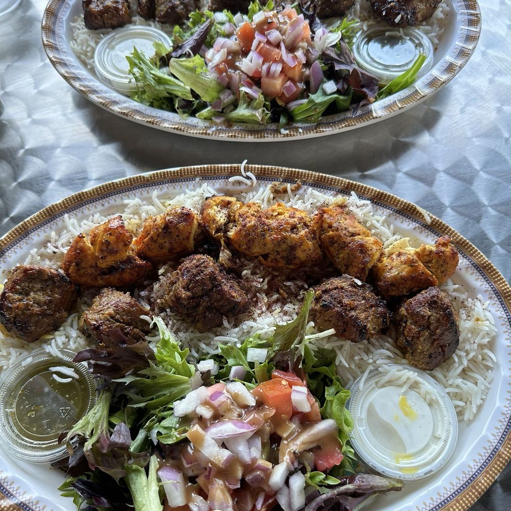 Beef and chicken plate