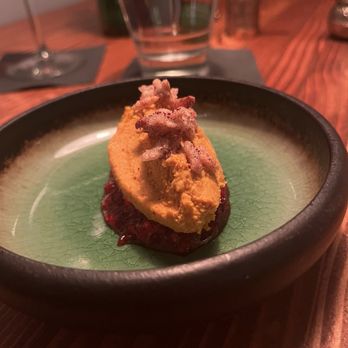 Copper Dome - Pumpkin whip with a cranberry sauce underneath - Wine Bars Near Me - Tulsa, Oklahoma