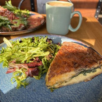 Soul Grind Coffee Roasters - Spinach & Mushroom Quiche - Coffee & Tea Near Me - Pacifica, California