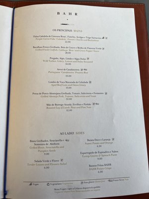 Menu photo 2 BAHR Lisbon, 11 Menu photo 2 BAHR Lisbon, 11