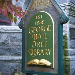 George Hail Free Library - Wonderful sign for a wonderful library