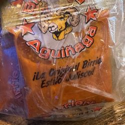 Birrieria Aguinaga - Ennis - Sample red salsa.