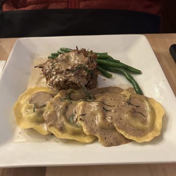 J. Paul's Dining Room - Braised Ribeye with Truffled Mushroom Raviolis - New American Near Me - Douglas, Michigan