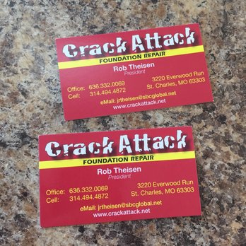 Crack Attack Foundation Repair - Rob is the absolute BEST at foundation repair. Showed up and found and repaired many more than originally scheduled. - Waterproofing Near Me - Saint Charles, Missouri Crack Attack Foundation Repair - Rob is the absolute BEST at foundation repair. Showed up and found and repaired many more than originally scheduled. - Waterproofing Near Me - Saint Charles, Missouri