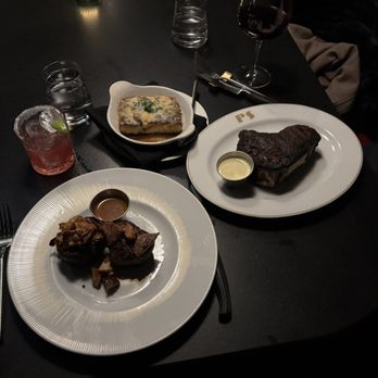 Patron Saint - Filet, Kansas Steak and potatoes au gratin. - Steakhouses Near Me - Rochester, New York Patron Saint - Filet, Kansas Steak and potatoes au gratin. - Steakhouses Near Me - Rochester, New York