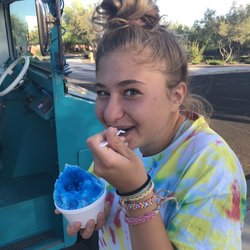Phoenix Phreeze - Blake loving her some blueberry Phoenix Phreeze! Her lips, tongue and teeth were literally that blue! Hilarious!