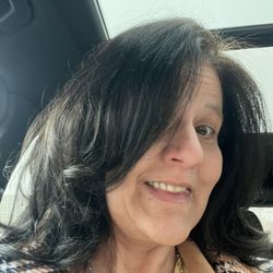 The hair Lynn had to work with.  Very Black!