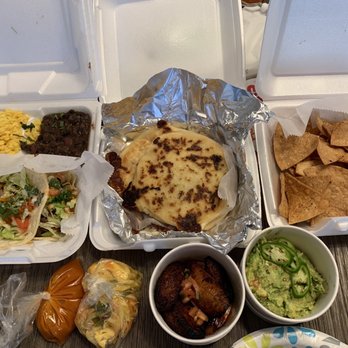 Olla Cafe & Bar - Taco trip, pupusa, fried plantains, chips and guac - Latin American Near Me - Stafford, Virginia Olla Cafe & Bar - Taco trip, pupusa, fried plantains, chips and guac - Latin American Near Me - Stafford, Virginia