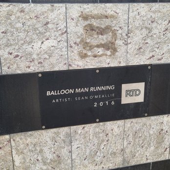 Central Park Station - Balloon Man Running by Sean O'Meallie  04-14-202 - Train Stations Near Me - Denver, Colorado