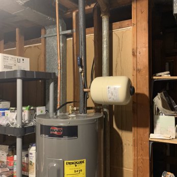 DJ's Plumbing & Electrical service's - 50 gallon electric hot water heater install with expansion tank - Plumbing Near Me