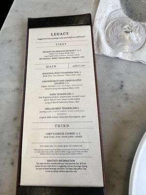 Menu photo 1 Napa Valley Wine Train Napa, CA Menu photo 1 Napa Valley Wine Train Napa, CA