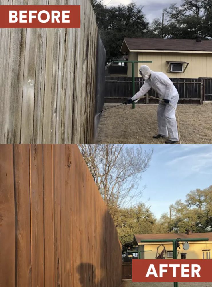 Slide of Calahan Fence Staining