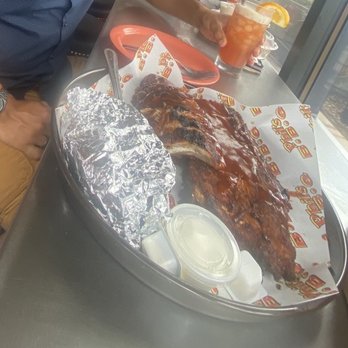 Phil's BBQ - Bar :baby back ribs, Baked Potato (Large), drink - Barbeque Near Me - San Diego, California Phil's BBQ - Bar :baby back ribs, Baked Potato (Large), drink - Barbeque Near Me - San Diego, California