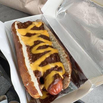 Twisted at the Wharf - Chili cheese dog - Pretzels Near Me - Washington, DC, District of Columbia Twisted at the Wharf - Chili cheese dog - Pretzels Near Me - Washington, DC, District of Columbia