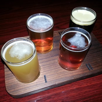 Corner Tavern - Sampler: Old Burnside Penny Ale, BBC River Ale, Carnegie Baltic Porter, East Coast Cruiser IPA. - Pubs Near Me - Naugatuck, Connecticut