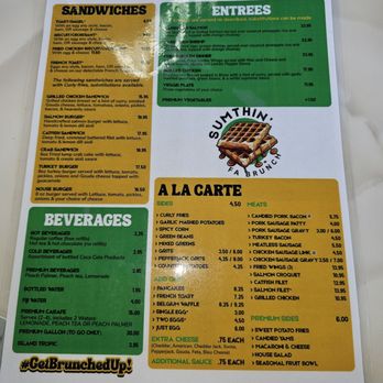 Sumthin' Fa Brunch - Menu side 2 - Breakfast & Brunch Near Me - Jonesboro, Georgia Sumthin' Fa Brunch - Menu side 2 - Breakfast & Brunch Near Me - Jonesboro, Georgia