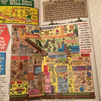 Wall Drug Store - Map of the Store - Drugstores Near Me - Wall, South Dakota