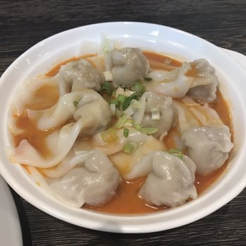 Mama's Dumpling & Coffee - Wontons in spicy chilli oil ($7.99) - Coffee & Tea Near Me - Richmond, British Columbia Mama's Dumpling & Coffee - Wontons in spicy chilli oil ($7.99) - Coffee & Tea Near Me - Richmond, British Columbia