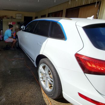 Ceramic and Beyond - Gilson buffing the front fender. - Auto Detailing Near Me