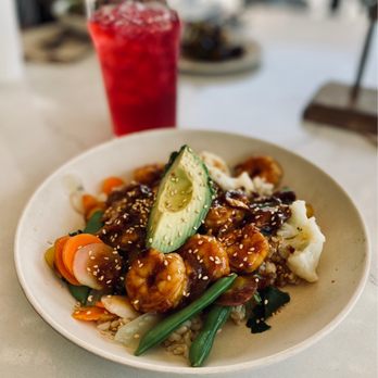 Flower Child - Teriyaki Shrimp & Avocado - Vegetarian Near Me - Denver, Colorado