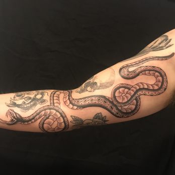 Black Cat Tattoo Shop - Snake by Stefan. - Tattoo Near Me - Aptos , California Black Cat Tattoo Shop - Snake by Stefan. - Tattoo Near Me - Aptos , California